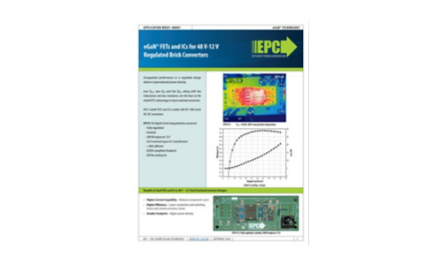 48 V-12 Vの調節レンガコンバーターのEGAN®FETSおよびICS